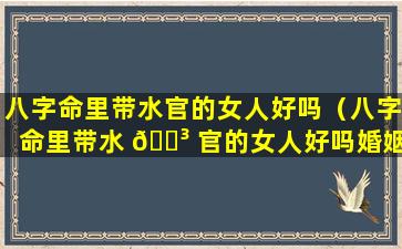 八字命里带水官的女人好吗（八字命里带水 🐳 官的女人好吗婚姻如何）